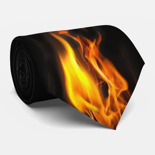 炎の炎イエローブラックノベルティ芸術品を気取ったネックタイ ネクタイ (ロール)