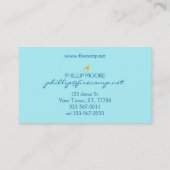 炎の炎（オレンジからピンクの炎） 名刺 (裏面)