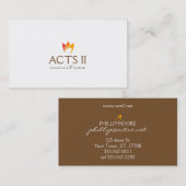 炎の炎(オレンジから赤の炎) 名刺 (正面/裏面)