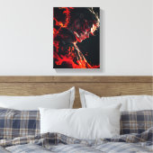 炎の燃える戦士" キャンバスプリント (インサイチュ (寝室))
