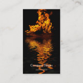 炎の燃える熱い情熱の名刺 名刺 (裏面)