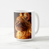 炎の猫のマグカップ コーヒーマグカップ (正面右)