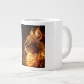 炎の猫 ジャンボコーヒーマグカップ (正面右)