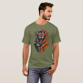 炎の獅子の怒り: 獣を解き放て Tシャツ (正面フル)