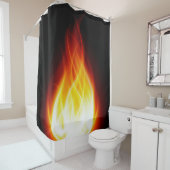 炎の白熱［赤熱］光を放つシャワーカーテン シャワーカーテン (インサイチュ)