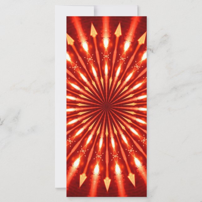 炎の矢の万華鏡のように千変万化するパターン (正面)