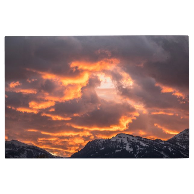 炎の空 メタルプリント (正面)