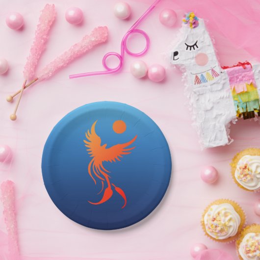 炎の紙皿の上昇のフェニックス ペーパープレート (パーティー)