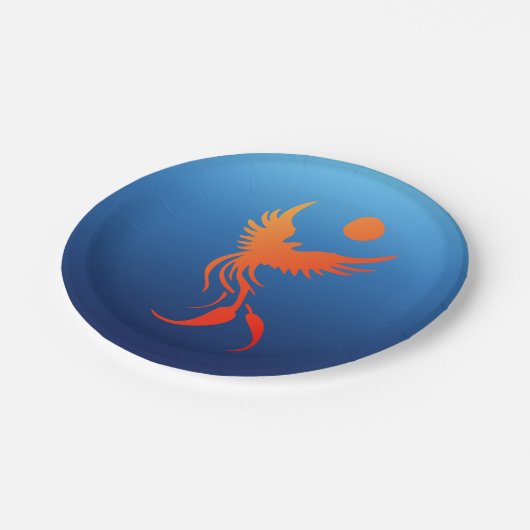 炎の紙皿の上昇のフェニックス ペーパープレート (アングル)