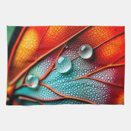 炎の翼の宝石 キッチンタオル