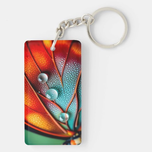 炎の翼の宝石 キーホルダー (裏面)