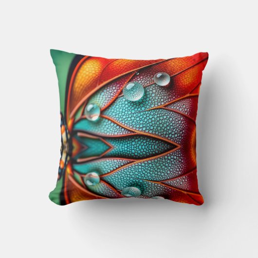 炎の翼の宝石 クッション (正面)