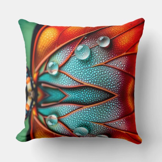 炎の翼の宝石 クッション (正面)