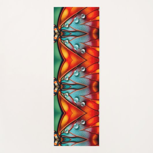 炎の翼の宝石 ヨガマット (正面)