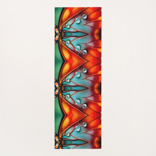 炎の翼の宝石 ヨガマット (裏面)