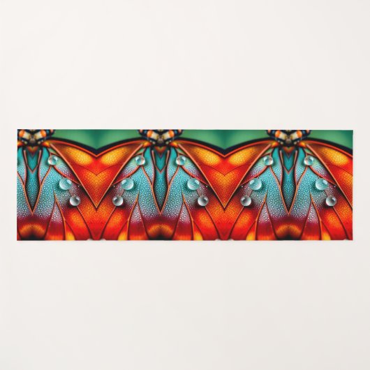 炎の翼の宝石 ヨガマット (正面(横))