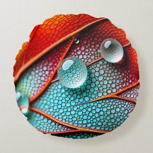 炎の翼の宝石 ラウンドクッション (正面)