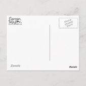 炎の翼 – 秋のファンタジー妖精 ポストカード (裏面)