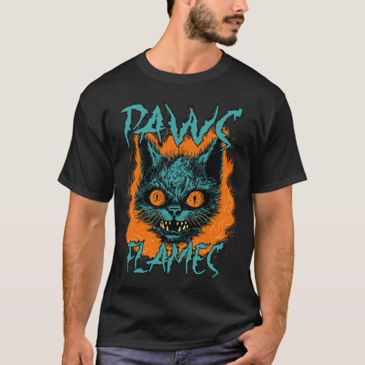 炎の肉球 Tシャツ (正面)