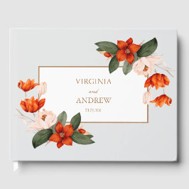 炎の花が咲くブーケ白い花 ゲストブック