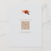 炎の花が咲くブーケ エンクロージャーカード (裏面)