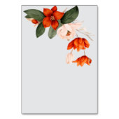 炎の花が咲くブーケ テーブルナンバー (裏面)