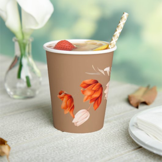 炎の花が咲くブーケ 紙コップ (インサイチュ)