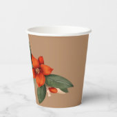 炎の花が咲くブーケ 紙コップ (裏面)