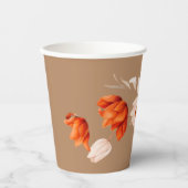 炎の花が咲くブーケ 紙コップ (正面)