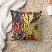 炎の花模様が付いている装飾用クッション クッション (ブランケット)