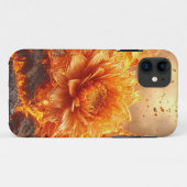 炎の花燃える花びらエステティック Case-Mate iPhoneケース (裏面(横))