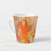炎の花 カフェラテマグ (左アングル)