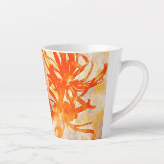 炎の花 カフェラテマグ (右)