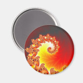 炎の触手 – フラクタルアート マグネット (正面/裏面)
