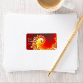 炎の触手 – フラクタルアート ラベル (インサイチュ)