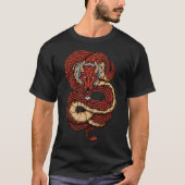 炎の赤い龍 Tシャツ (正面)