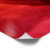 炎の赤と黄色の2色バラ水色 ポスター (コーナー)