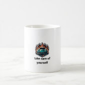 炎の車のマグカップ コーヒーマグカップ (中央)