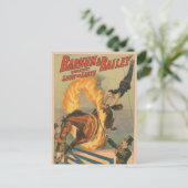 炎の輪の中を飛び跳ねるサーカス馬 ポストカード (スタンド正面)