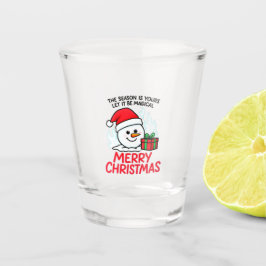 炎の雪だるま クリスマス おもしろ ホリデー ミニ ショットグラス