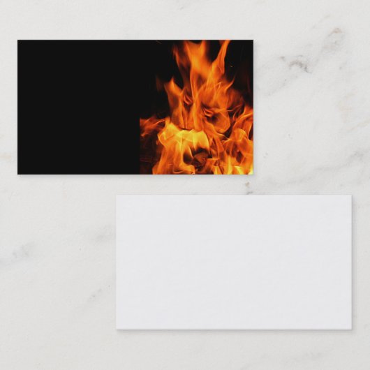 炎の顔 名刺 (正面/裏面)