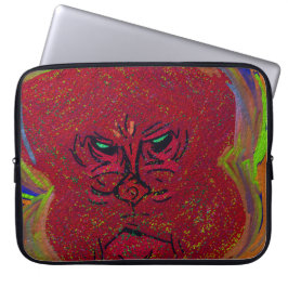 炎の顔 Laptop Sleeve ラップトップスリーブ
