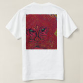炎の顔Tシャツ Tシャツ (デザイン裏面)