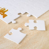 炎の馬 – 背景色を選択 ジグソーパズル (側面)