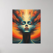 炎の魂 キャンバスプリント (正面)