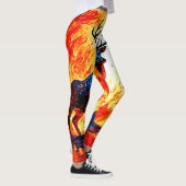 炎の鹿のスタンスクリムゾンスタグシーン レギンス (右)