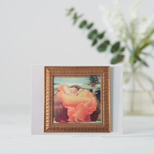 炎の6月(複製、写真) ポストカード (スタンド正面)