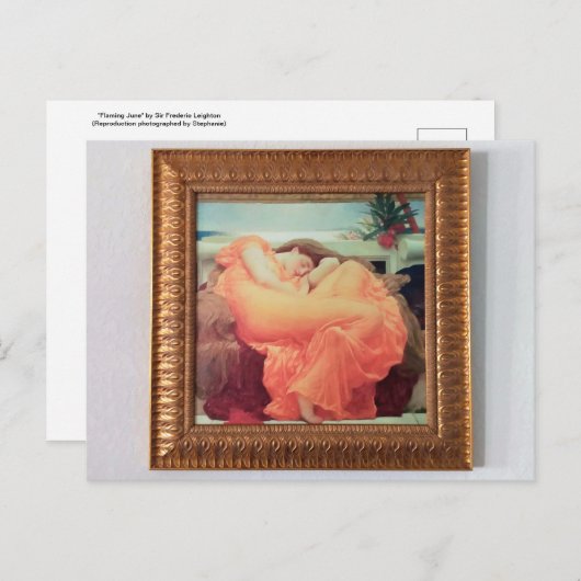 炎の6月(複製、写真) ポストカード (正面/裏面)