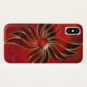 炎のiPhoneの穹窖として赤 Case-Mate iPhoneケース (裏面(横))
