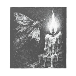 炎へと惹かれる蛾 ― BurnsInHell作 ノートパッド